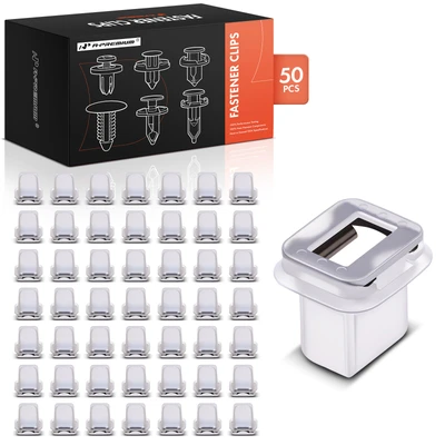 50 Pcs Nylon Interior Trim Moulding Retainer Clip with Metal Insert