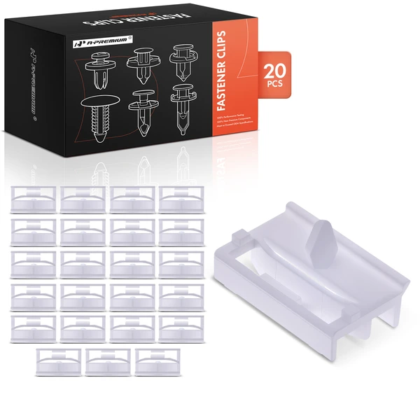 20 Pcs Nylon White Door Sill & Wheel Housing Rocker Retainer Clip A-Premium APRCF1441