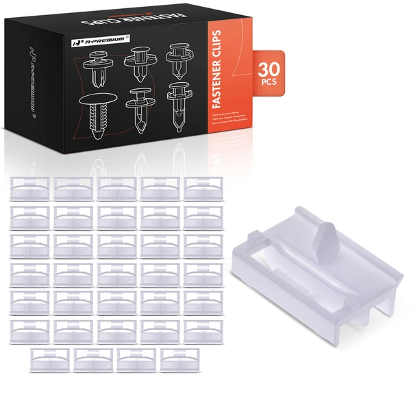 30 Pcs Nylon White Door Sill & Wheel Housing Rocker A-Premium APRCF1442