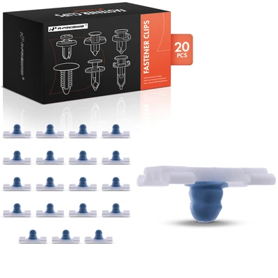 20 Pcs 20.5mm Nylon Moulding Retainer Clips with Rubber Boot