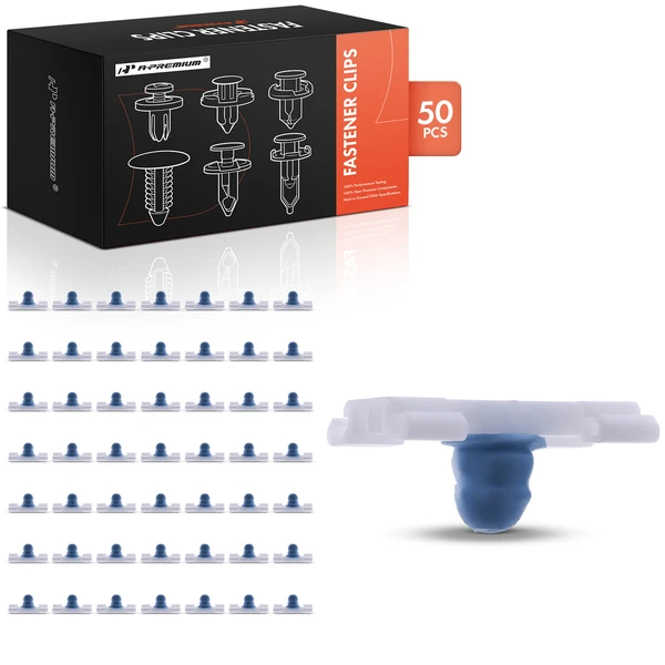 1999-2000 BMW 328i 50 Pcs Nylon & Rubber Blue & White Molding Clip A-Premium APRCF1446