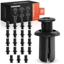 2007-2012 Mazda CX-7 20 Pcs 8mm Nylon Black Push Type Retainer Clip A-Premium APRCF1453