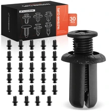 2007-2012 Mazda CX-7 30 Pcs 8mm Nylon Black Push Type Retainer Clip A-Premium APRCF1454
