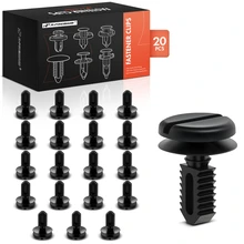 1984-1987 BMW 325e 20 Pcs Nylon Black Trunk Luggage Compartment & Sill Trim Retainer Clip A-Premium APRCF1471