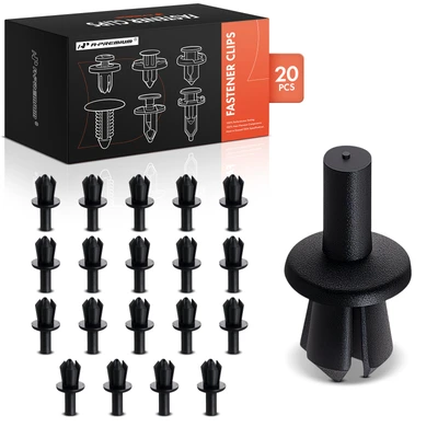 20 Pcs 5mm Nylon Trunk Lid Trim & Wheel Well Retainer Clip Push-Type