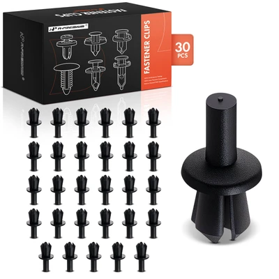 30 Pcs 5mm Nylon Trunk Lid Trim & Wheel Well Retainer Clip Push-Type