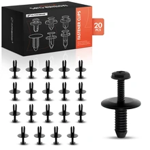 20 Pcs 6.3mm Nylon Rocker Air Duct Compartment & Wheel Housing Clip Push-Type