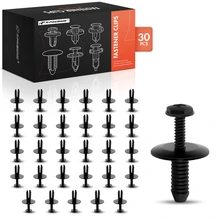 30 Pcs 6.3mm Nylon Rocker Air Duct Compartment & Wheel Housing Clip Push-Type