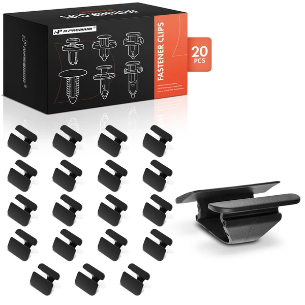 20 Pcs Nylon Black Hood Insulation Retainer Clip A-Premium APRCF1510