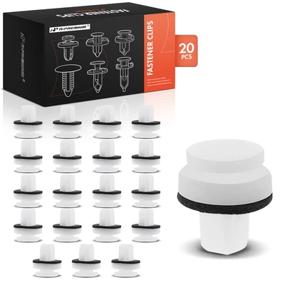 20 Pcs 8mm Nylon TailLight Moulding Retainer Clips with Seal