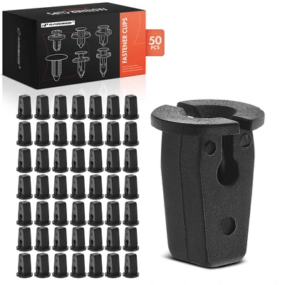 50 Pcs 6.5mm x 8mm Nylon Screw Grommet Retainer Clips