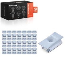 50 Pcs 10mm x 19mm Zinc Undercar Shield Retainer Clips