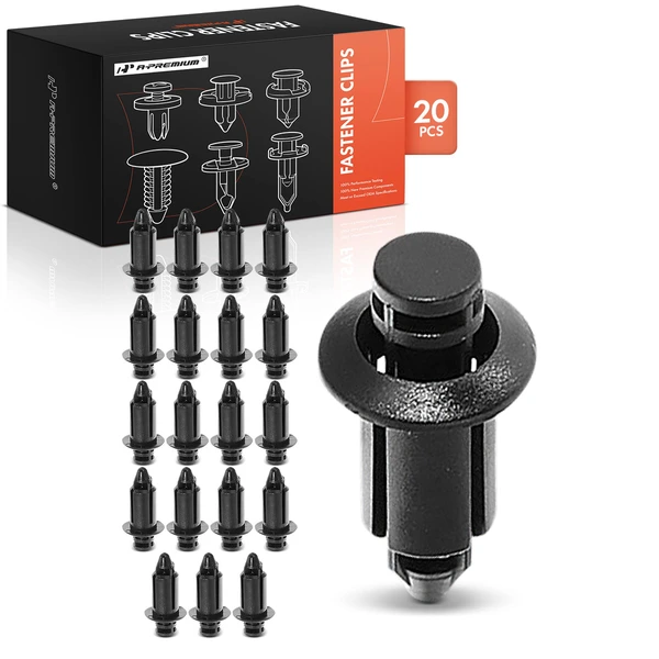 2016-2021 Mazda CX-3 20 Pcs 7mm Plastic Black Wheel Opening Molding Retainer Clip A-Premium APRCF002