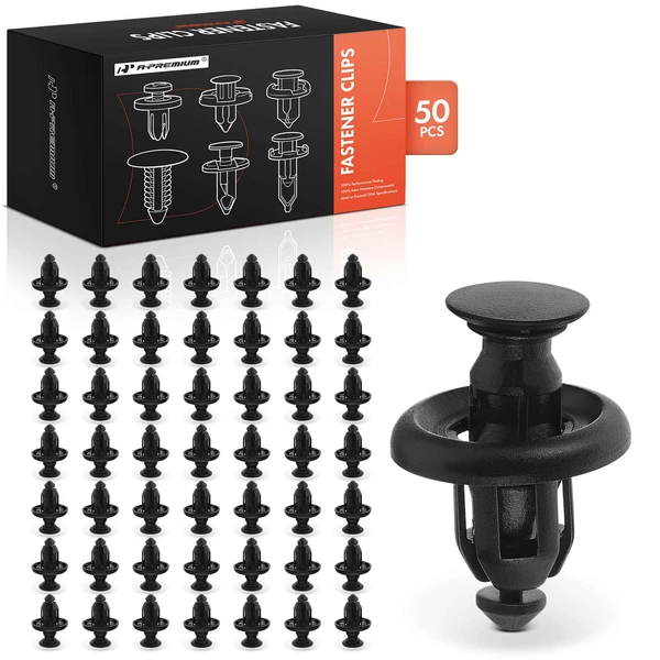 2007-2015 Lexus RX350 50 Pcs 10mm Nylon Black Front Bumper Extension Mounting Bracket A-Premium APRCF1572