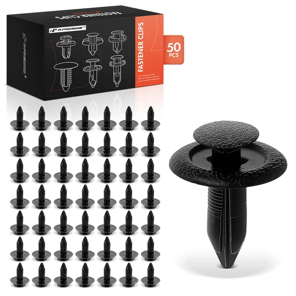 2006-2010 2012 Mazda 5 50 Pcs 6mm Nylon Black Rear Trunk Liner Retainer Clip A-Premium APRCF1578