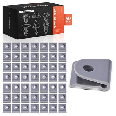 50 Pcs Nylon Bumper Cover Nut Retainer Clip Fastener