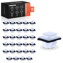 30 Pcs 10mm Nylon Moulding Retainer Clip with Sealer