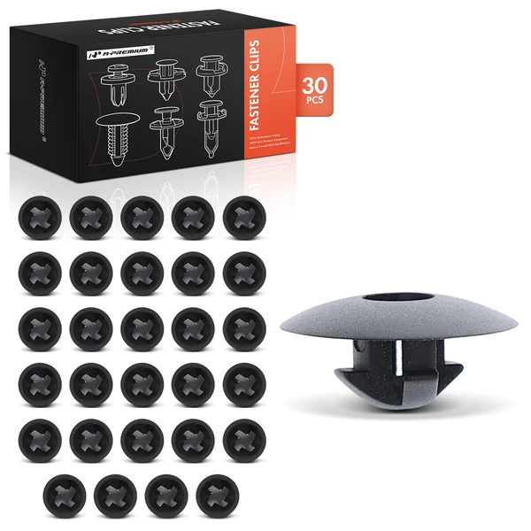 2008 Volkswagen R32 30 Pcs Nylon Black Splash Shield Retainer A-Premium APRCF1601