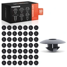 50 Pcs 11mm Black Nylon Splash Shield Retainers Fastener