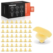 2012-2013 2015-2019 2022-2024 Volkswagen Golf R 50 Pcs Nylon Yellow Weatherstrip Retainer Clip A-Premium APRCF1614