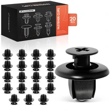 2006-2024 Toyota Camry 20 Pcs 9 x 9mm Nylon Black Push Type Retainer Clip A-Premium APRCF626