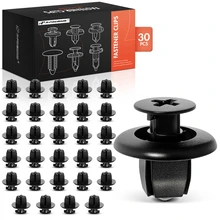2006-2024 Toyota Camry 30 Pcs 9 x 9mm Nylon Black Push Type Retainer Clip A-Premium APRCF627