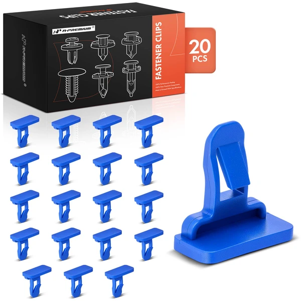 20 Pcs Nylon Blue Fender Flare & Bumper Clip A-Premium APRCF632