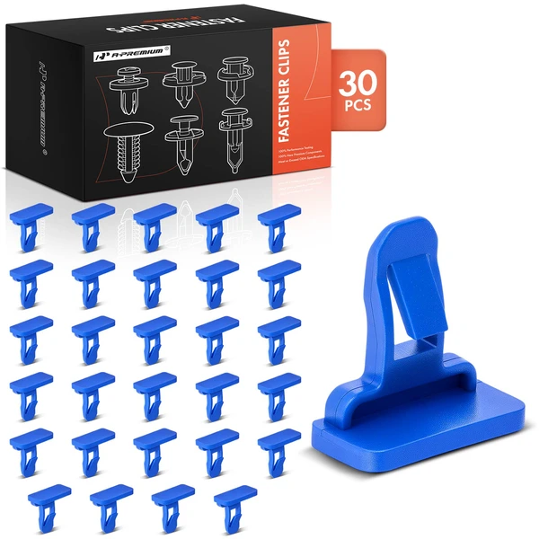30 Pcs Nylon Blue Fender Flare & Bumper Clip A-Premium APRCF633