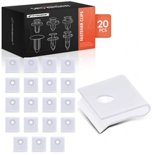 2004-2007 2017-2019 Nissan TITAN 20 Pcs Nylon White U-Nut A-Premium APRCF635