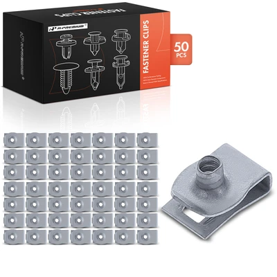 50 Pcs M4.2-1.41 Screw Bumper Headlight Bracket Retainer Clips U-Nuts