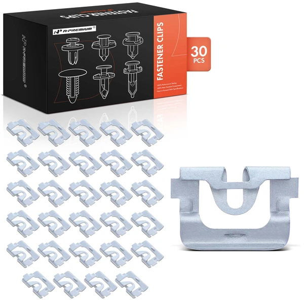 30 Pcs Metal Silver Window Reveal Molding Clip A-Premium APRCF672