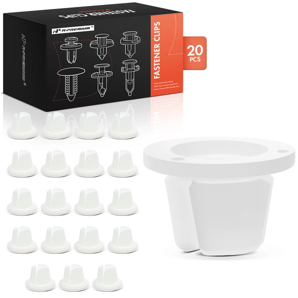 2002-2009 Kia Spectra 20 Pcs 10mm Nylon Natural Headlight Assembly Grommet A-Premium APRCF677