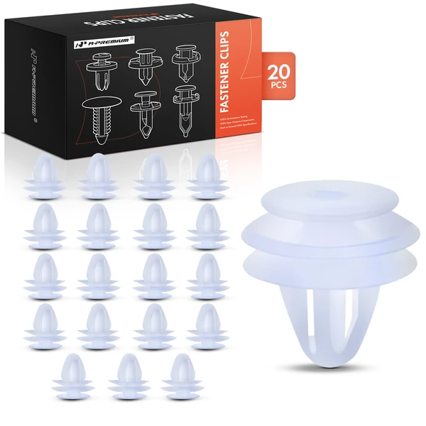 20 Pcs Nylon White Trim Panel Retainer A-Premium APRCF680