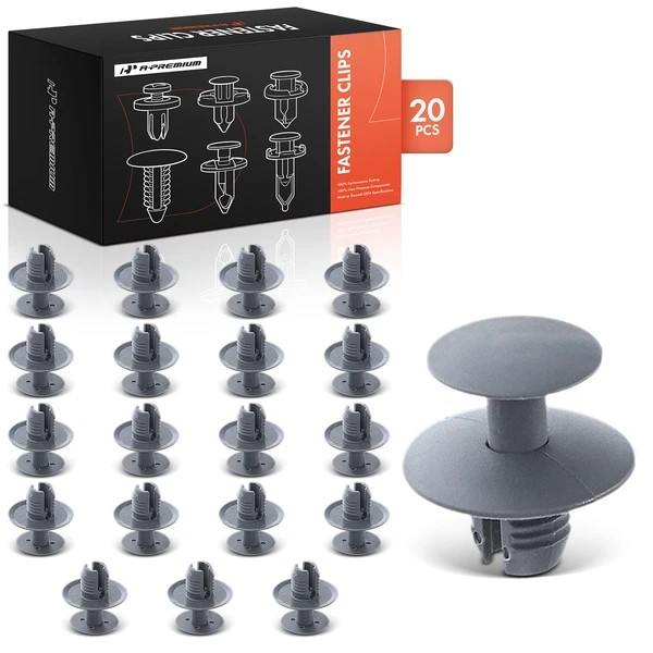 20 Pcs 8mm Nylon Hood Insulation & Cowl Grille Retainer A-Premium APRCF689