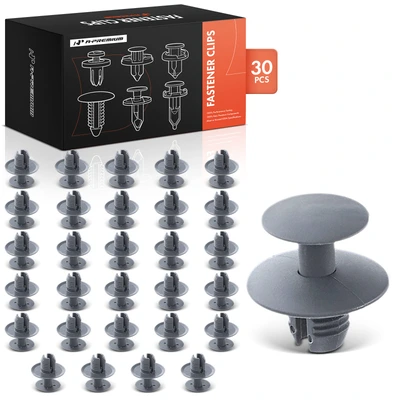 30 Pcs 8mm Mounting Expansion Rivet Retainer Clip Push-Type