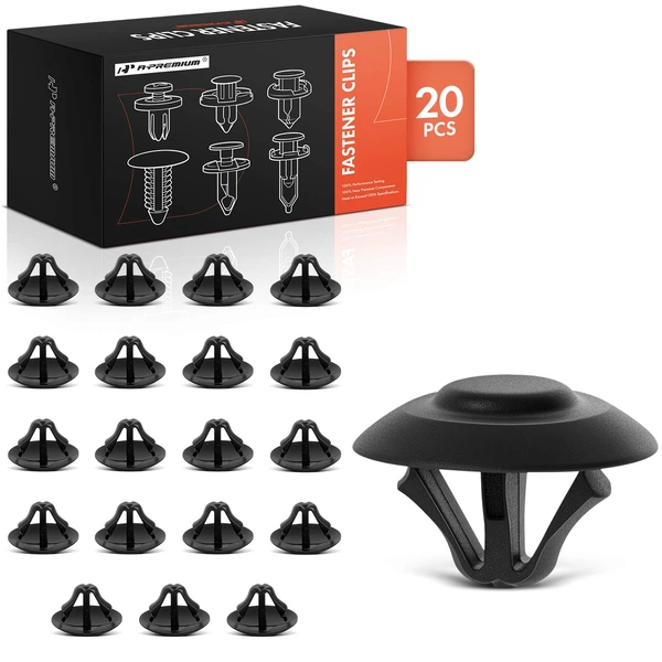 20 Pcs Nylon Black Hood Insulation Retainer A-Premium APRCF704