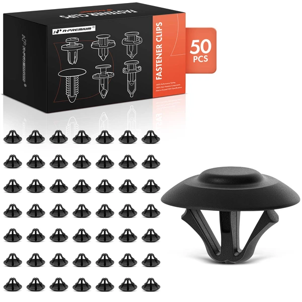 50 Pcs Nylon Black Hood Insulation Retainer A-Premium APRCF706