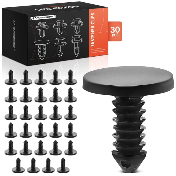 1974-1976 Ford Torino 30 Pcs Nylon Black Weatherstrip Retainer Clip A-Premium APRCF708