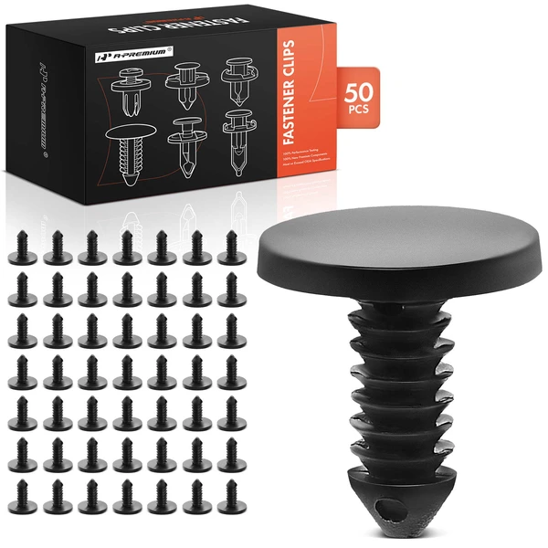 1974-1976 Ford Torino 50 Pcs Nylon Black Weatherstrip Retainer Clip A-Premium APRCF709