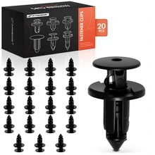 20 Pcs 8mm Nylon Rocker Panel Moulding Retainer Clip Push-Type