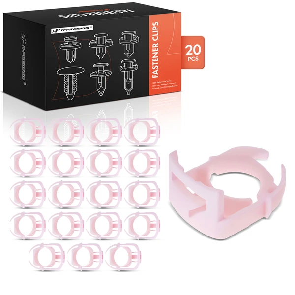 20 Pcs Nylon Pink Fuel Line Retainer Clip A-Premium APRCF713