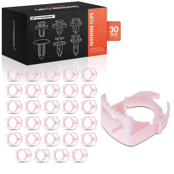 30 Pcs Nylon Pink Fuel Line Retainer Clip A-Premium APRCF714