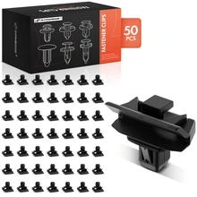 2001-2007 Toyota Highlander 50 Pcs Nylon Black Front Bumper Molding Clip A-Premium APRCF727