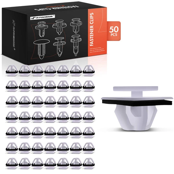 1995-2012 Hyundai Accent 50 Pcs Nylon White Molding Clip A-Premium APRCF733