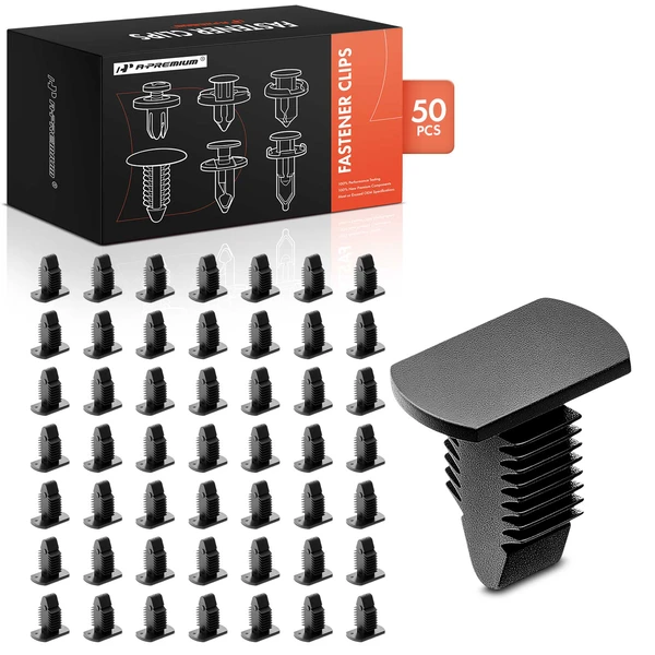 2002-2017 Mini Cooper 50 Pcs Nylon Black Rocker Molding Retainer A-Premium APRCF745