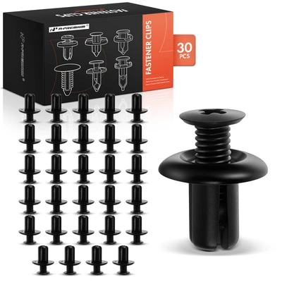 30 Pcs 8mm Nylon Fender Liner Retainer Clip Screw-Type
