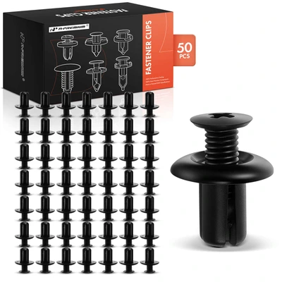 50 Pcs 8mm Nylon Fender Liner Retainer Clips Screw-Type