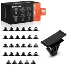 30 Pcs 15mm Nylon Front Bumper Moulding Retainer Clip