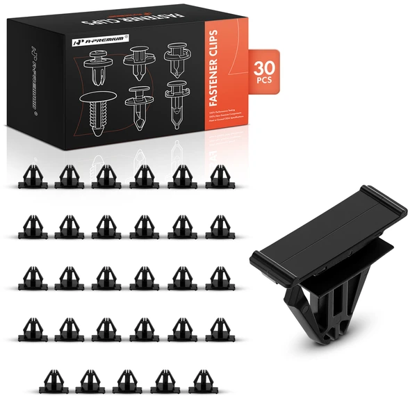 2007-2017 Jeep Patriot 30 Pcs 15mm Nylon Black Front Bumper Molding Clip A-Premium APRCF762