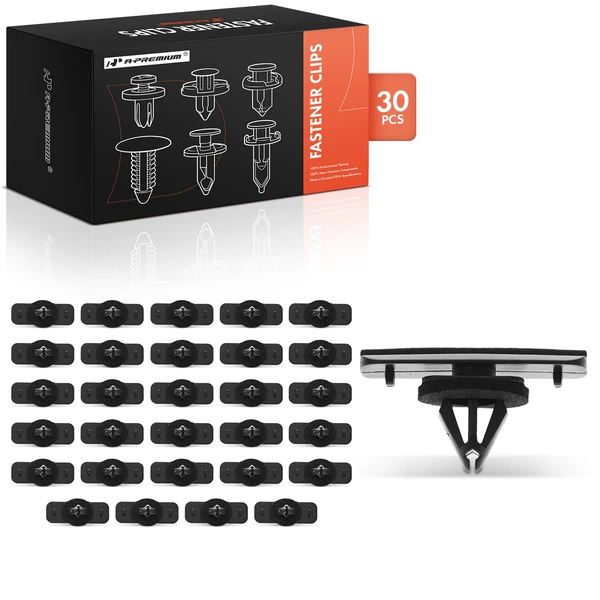 2006-2010 Jeep Commander 30 Pcs Nylon Black Front Fender Flare (Rear) Molding Clip A-Premium APRCF765